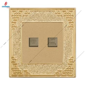 Bộ ổ cắm điện thoại + mạng Grimma GOCTELPC GOCTELPC