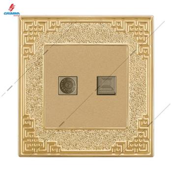 Bộ ổ cắm tivi + mạng Grimma GOCTVPC GOCTVPC