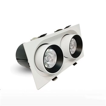 Đèn âm trần đôi Spotlight GS Lighting GSDSL-DR xoay chỉnh hướng GSDSL20-DR