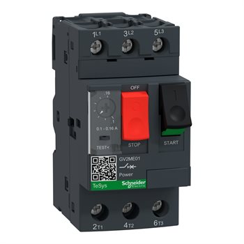 Aptomat bảo vệ động cơ loại Từ và Nhiệt Schneider TeSys GV2ME GV2ME01