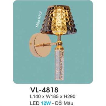 Đèn vách trang trí HUFA L140*W185*H290 - LED 12W - Đổi Màu VL-4818