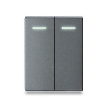 Hạt công tắc đôi 1 chiều size M Grimma G8 series, G8K2112 G8K2112