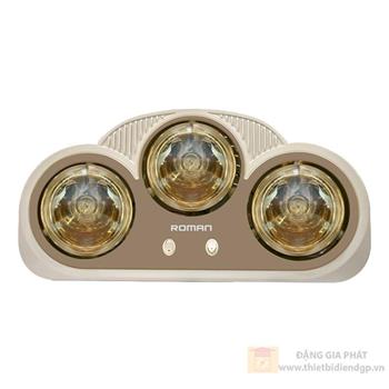 Đèn sưởi nhà tắm hình đám mây bóng vàng loại 3 bóng HHL-G302
