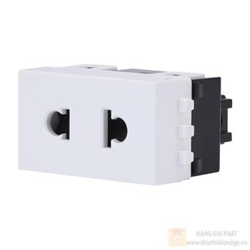 Hạt ổ cắm đơn 2 chấu âm tường HOC01 1C/16A