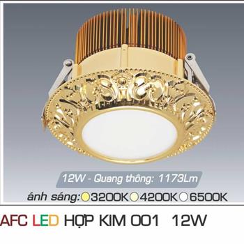 Đèn âm trần trang trí Anfaco AFC HỢP KIM 001 Led 12W HOPKIM 001 Led 12W