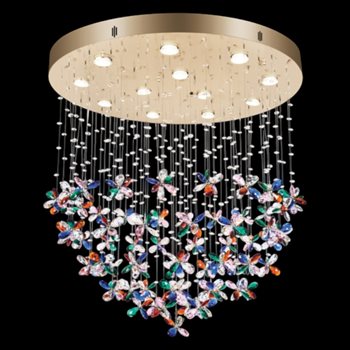 Đèn chùm pha lê Andora Ø800*H750 - LED 3000K - Pha Lê K9 TPL-D007/800