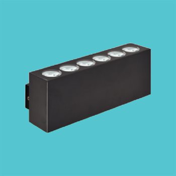 Đèn chiếu tường Hufa MD-0342 L268*55*H100, 3000K - 12*2W, Chiếu xa 30m MD-0342