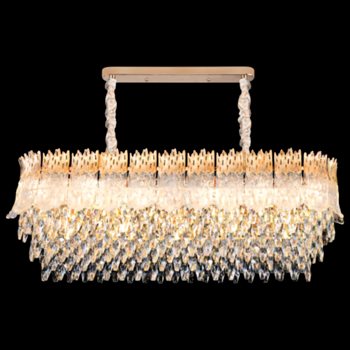 Đèn chùm pha lê Andora L1000*W350*H320+500 - E14*14 - Pha Lê K9 TPL-85012/1000