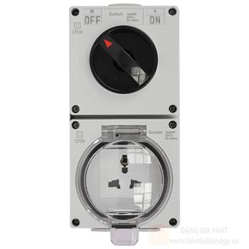 Ổ cắm đa năng và công tắc xoay Duhal chống thấm IP66 US K1V105