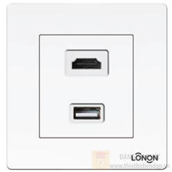 Ổ cắm 3 chấu kèm công tắc 13ADP có đèn 13A 250V K3FHU