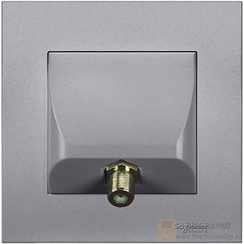 Bộ ổ cắm Tivi đơn Gang Cable TVF Connector KB31TVF_AS