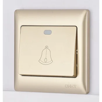 Bộ nút nhấn chuông CHINT NEW7-G30202A Champagne 10A 250V NEW7-G30202A