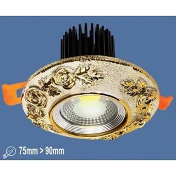 Đèn downlight âm trần cao cấp led 10W, Ø110*H70mm, khoét lỗ Ø75mm > Ø90mm LA 2324