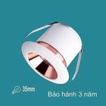 Đèn Dowlight sano LED 3W - Ø400 - khoét lỗ Ø35mm - vỏ trắng LA 7509