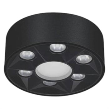 Đèn Lon ốp nổi Ø73 x H59- 4000K + 6000K - 10W Osram 45° vỏ đen LN-176