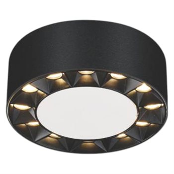 Đèn Lon ốp nổi Ø112 x H60- 4000K + 6000K - 20W Osram 45° vỏ đen LN-178