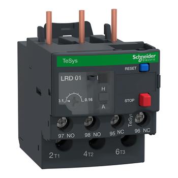 Relay nhiệt class 10A với đầu kết nối bắt vít sử dụng với khởi động từ Tesys D( D09...D38) LRD01