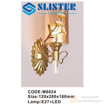 Đèn tường trong nhà Slister 120*280*180mm - E27+LED M8024