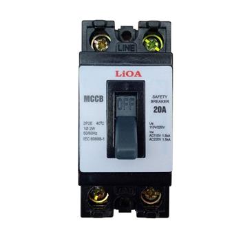 Cầu dao tự động an toàn lắp nổi loại 2 tiếp điểm LIOA MCCB2P2E