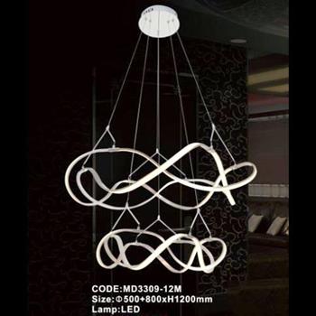 Đèn chùm led hiện đại - Ø500+800*H1200 mm MD3309-12M