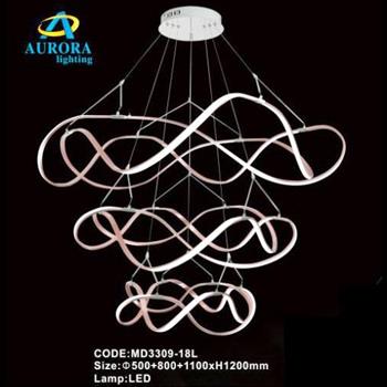 Đèn chùm led hiện - Ø500+800+1100xH1200 mm MD3309-18L