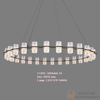 Đèn treo trang trí Slister Ø850mm - LED 92W 3000K MD8468-28