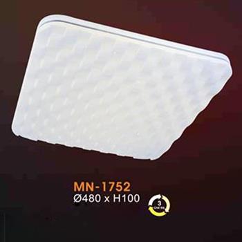 Đèn mâm Verona ốp trần Mica Ø480 x H100, ánh sáng 3 chế độ MN-1752