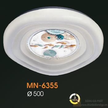 Đèn mâm ốp trần mica Verona Ø500 - 3 chế độ MN-6355