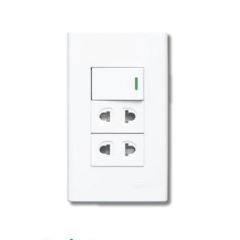 Bộ 1 công tắc và 2 ổ cắm MN3/1CT-2OC MN3/1CT-2OC