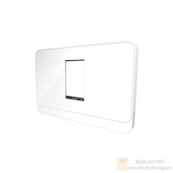 Mặt 1 công tắc ổ cắm âm tường MOC01 80x120x9/1H