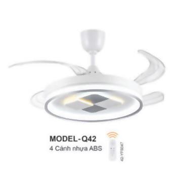 Quạt trần đèn cánh xếp Euroto MODEL-Q42 MODEL-Q42