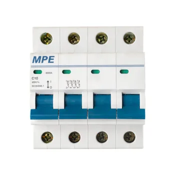 MCB MPE 4P 6KA MP6-C410