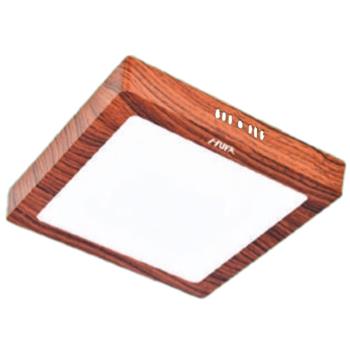 Đèn Mâm Led Vuông Nổi Phẳng Gỗ MPGV