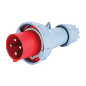 Phích cắm công nghiệp 3 pha MPE loại di động có kẹp giữ dây 380/415V 3P+E IP67 MPN-0342