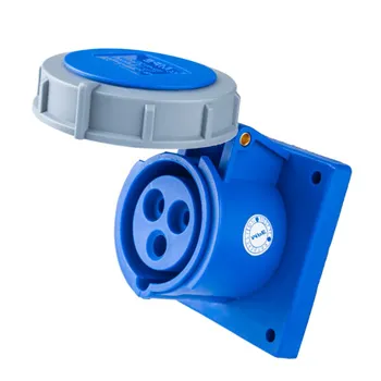 Ổ cắm công nghiệp 1 pha MPE loại cố định bắt trên bảng điện 240V 2P+E IP67 MPN-3132