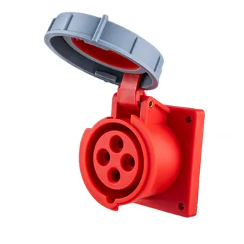 Ổ cắm công nghiệp 3 pha MPE loại cố định bắt trên bảng điện 380V-415V 3P+E IP67 MPN-3142