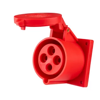Ổ cắm công nghiệp 3 pha MPE loại cố định bắt trên bảng điện 380V-415V 3P+E IP44 MPN-314