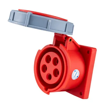 Ổ cắm công nghiệp 3 pha MPE loại cố định bắt trên bảng điện 380/415V 3P+N+E IP67 MPN-3152