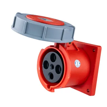 Ổ cắm công nghiệp 3 pha MPE loại cố định bắt trên bảng điện 63A 380/415V 3P+E IP67 MPN-3342