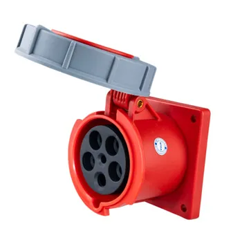 Ổ cắm công nghiệp 3 pha MPE loại cố định bắt trên bảng điện 63A 380/415V 3P+N+E IP67 MPN-3352