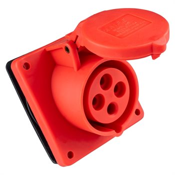 Ổ cắm công nghiệp 3 pha MPE loại cố định bắt trên bảng điện IP44 MPN-414