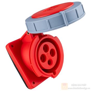 Ổ cắm công nghiệp 3 pha MPE loại cố định bắt trên bảng điện 380/415V 3P+E IP67 MPN-4142