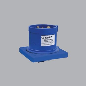 Phích cắm công nghiệp 1 pha MPE lắp âm 2P+E 32A, IP44, 240V MPN-623