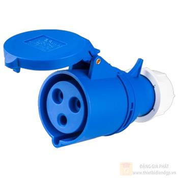 Ổ cắm công nghiệp 1 pha MPE di động có kẹp giữ dây 240V - 2P+E - IP44 MPN-213