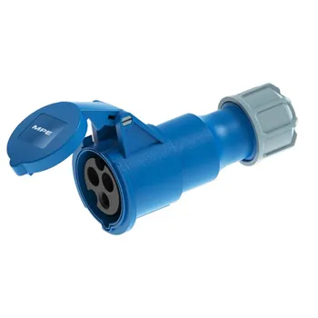 Ổ cắm công nghiệp MPE 1 pha 2P+E series MPN2 IP44 MPN2-213