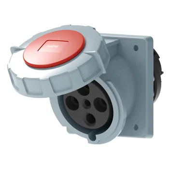 Ổ cắm công nghiệp 3P+E MPE (cố định bắt trên bảng điện xéo) series MPN2 IP67 MPN2-4342