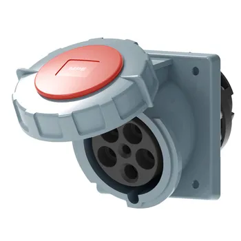 Ổ cắm công nghiệp 3P+N+E MPE (cố định bắt trên bảng điện xéo) series MPN2 IP67 MPN2-4352