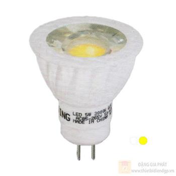 Bóng chén sứ GU5.3 led cob 5W GU5.3