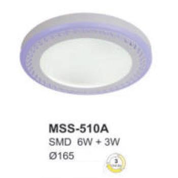 Đèn mâm led tròn siêu sáng chống côn trùng 6W +3W - Ø165 - 3 chế độ màu MSS-510A