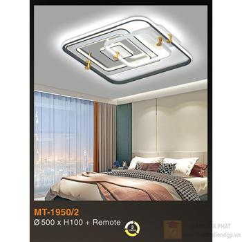 Đèn mâm led có remote Verona Ø500*H100 - 3 chế độ MT-1950/2